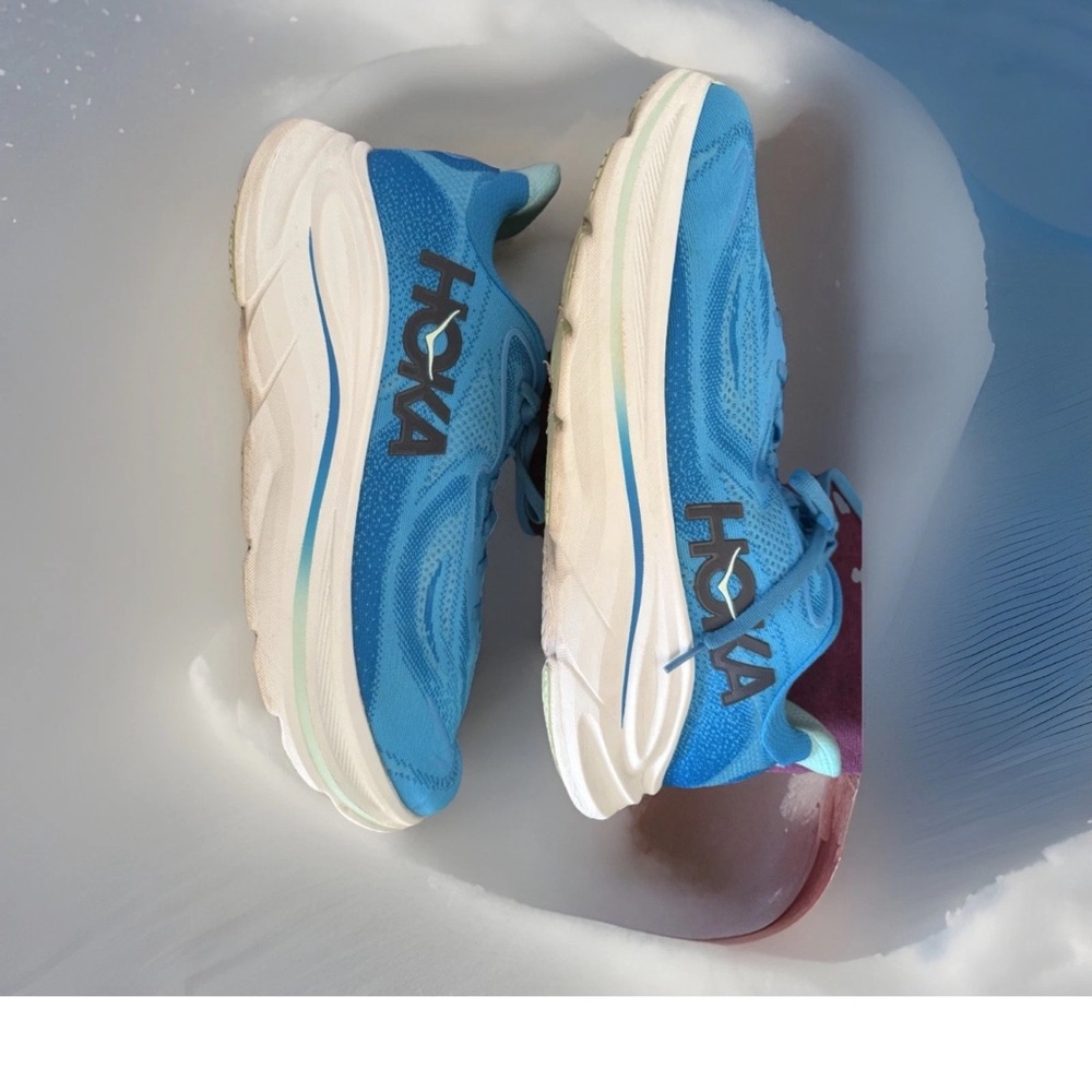 Size 12 - Hoka One One HOKA Clifton 10 Skyward Blue Running Shoes - Picture 7 of 10
